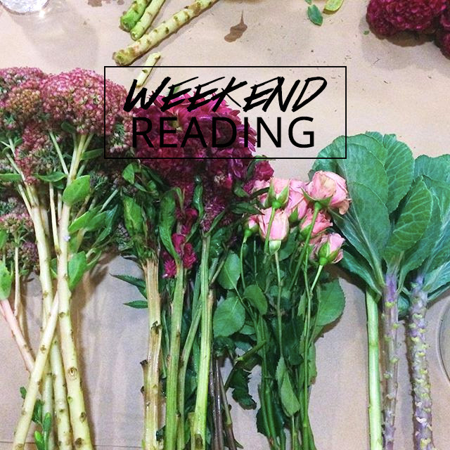 A Girl Named PJ's weekend reading link roundup | flower arranging