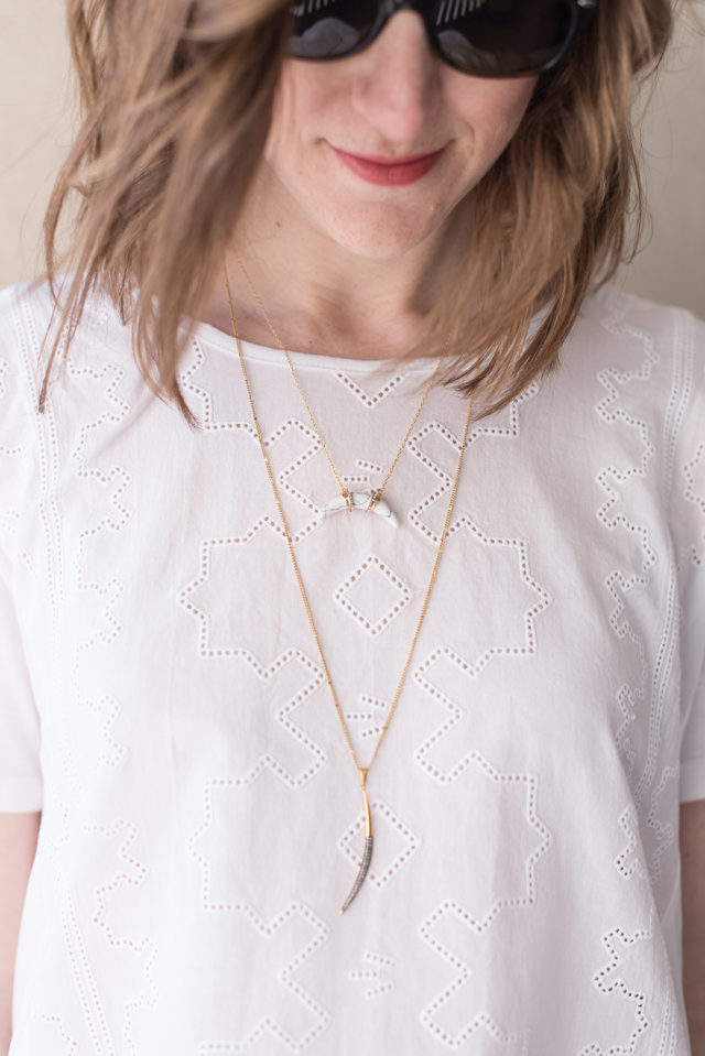 Layered necklaces for spring, plus some thoughts on trying The Paleo Diet | A Girl Named PJ