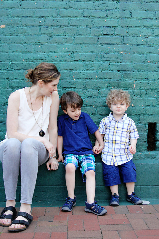 Thoughts on raising boys and celebrating One Big Happy Mother's Day with Gymboree on A Girl Named PJ