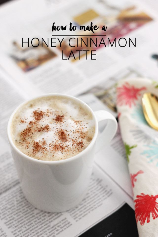 How to make a honey cinnamon latte at home without an espresso machine! 