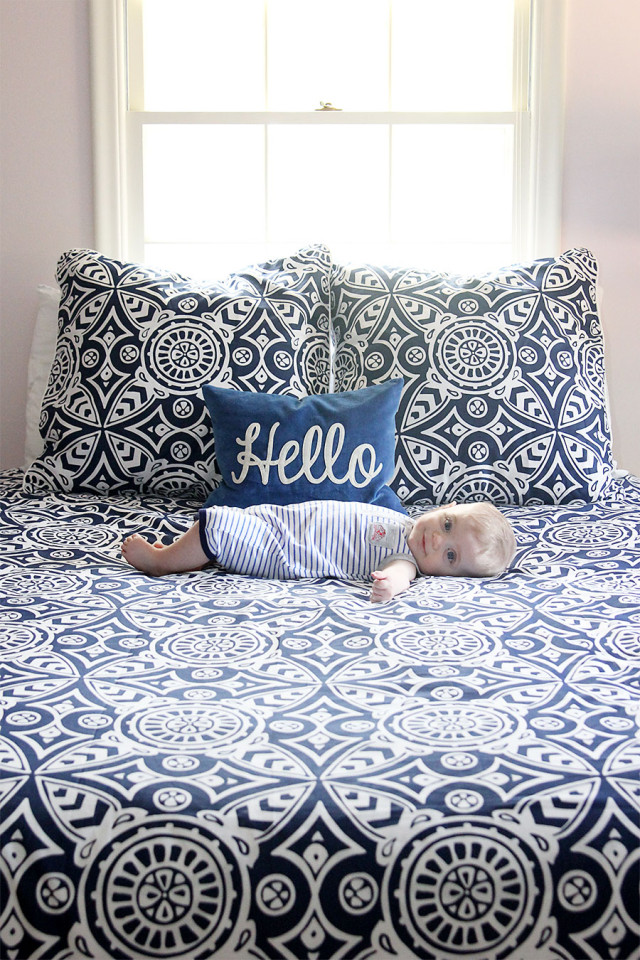 A multi-purpose nursery that triples as a guest room and home office | A Girl Named PJ