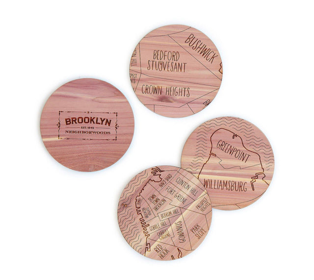 Neighborwoods Map Coasters from UncommonGoods on A Girl Named PJ