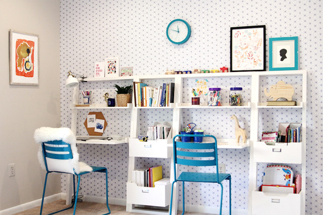Desk in the basement? Upgrade your home office with these decorating tips from A Girl Named PJ.