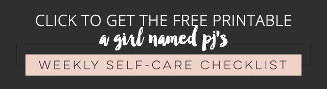 Weekly Self-Care Checklist free printable