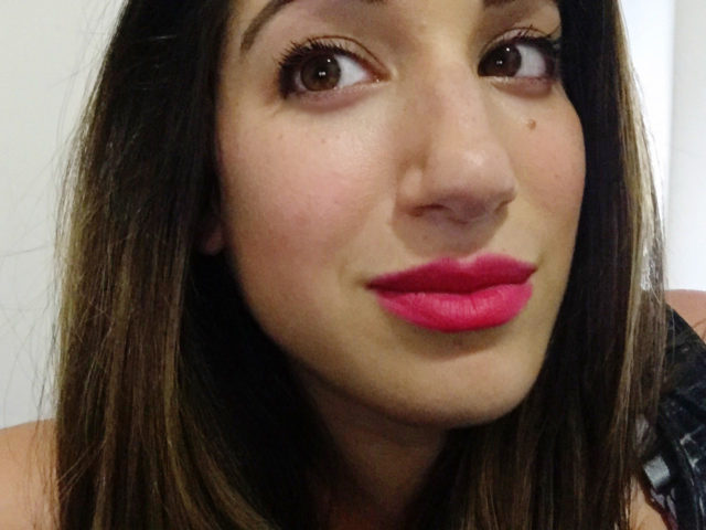 Beauty writers share their favorite lipsticks. This is a bright red lipstick by Votre Vu.