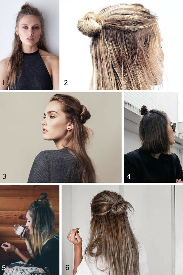 Six ways to wear a half bun, one of the hottest hairstyles of 2015. | A Girl Named PJ