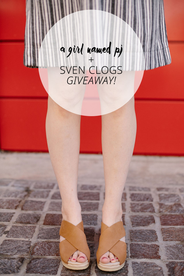 Enter to win the Sven Clogs giveaway on A Girl Named PJ and get a free pair of custom-made clogs,