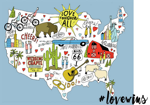 #LoveWins: Love Conquers All print by Lisa Congdon