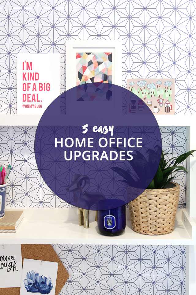 5 ways to upgrade your home office on A Girl Named PJ