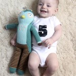 Asa’s monthly baby photo (five months old)