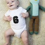 Asa’s monthly baby photo (six months old)